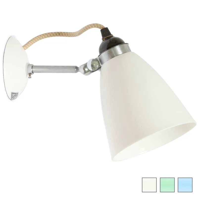 Expressversand Verstellbare Bone China-Wandleuchte HECTOR MEDIUM