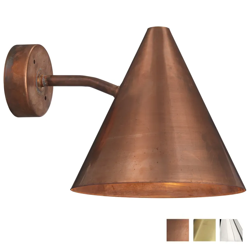 Beliebt Mid-Century Wandleuchte aus Kupfer oder Messing TRATTEN