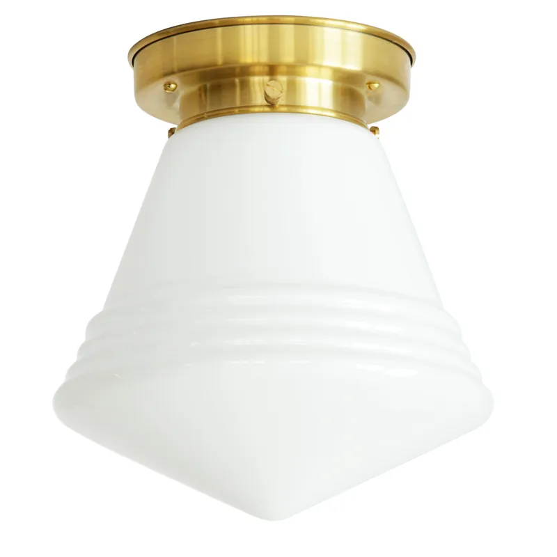 Kleine Deckenleuchte mit Spitzglas und gestufter Halterung Ø 20 cm Sale