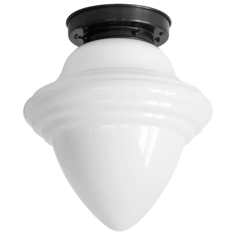 Deckenleuchte mit Art déco-Opalglas „Eichel“ Ø 27 cm Top-Preis