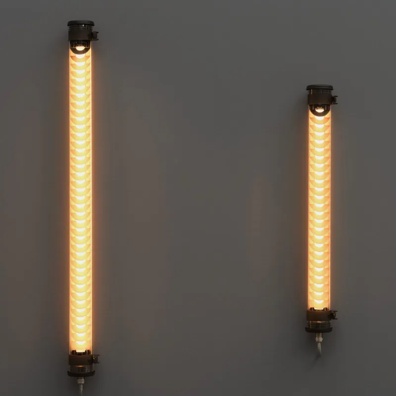 Nur Für Kurze Zeit Schwarze Röhren-Wandleuchte ELGAR COAL (70/100 cm)