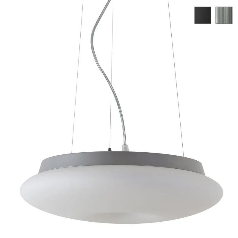 Kracherpreis Pendelleuchte DONA mit Ring-Schirm aus Opalglas