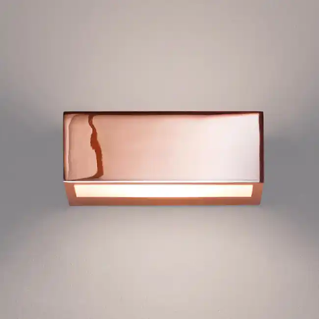Ausverkauf Up & Down-Wandleuchte aus Kupfer für Bad und Spiegel, 15 bis 60 cm