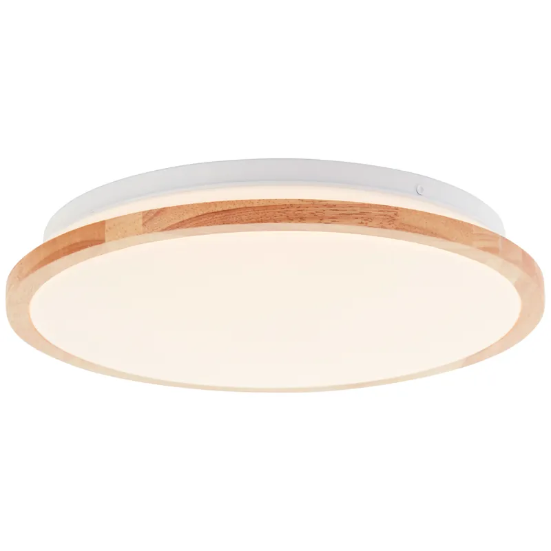 Neue Ware Bario LED Deckenleuchte 30cm weiß/holz hell