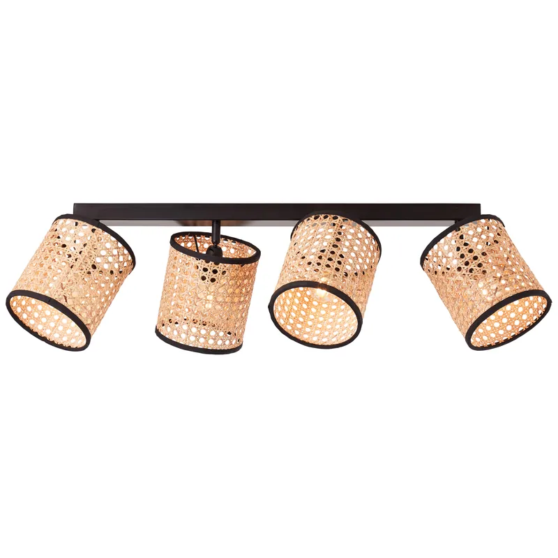 Wiley Spotbalken 4flg holz hell/schwarz Ausverkauf