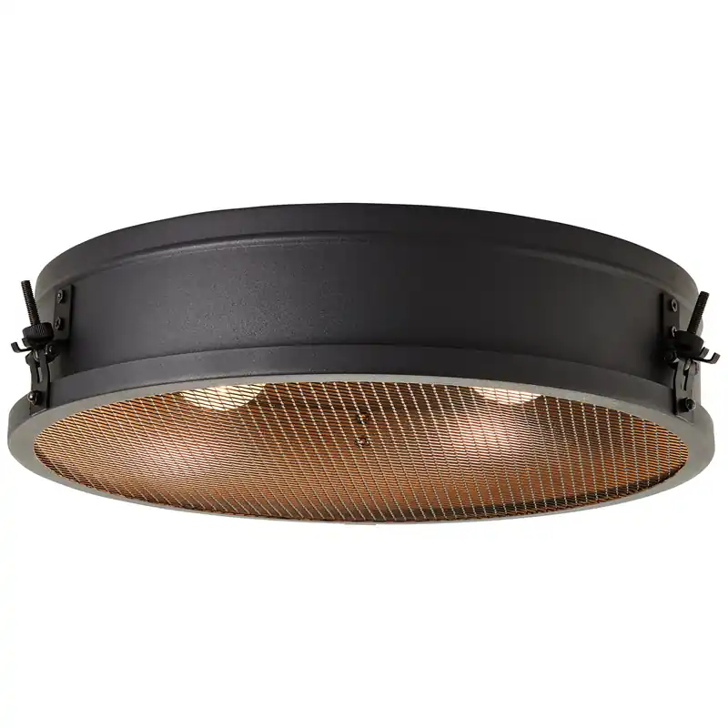 Zois Deckenleuchte 42cm schwarz korund Echt