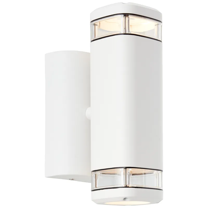 Neu Im Sortiment Jandy Außenwandleuchte 2flg Up/Down weiß