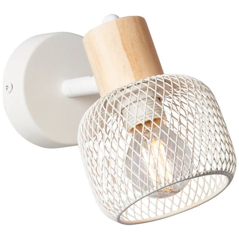 Sofort Bestellen Giada Wandspot weiß/holz hell