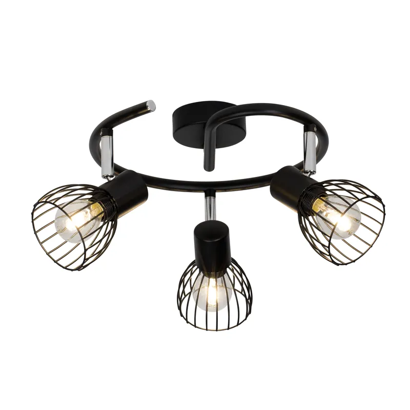 Blacky Spotspirale 3flg schwarz Highlight