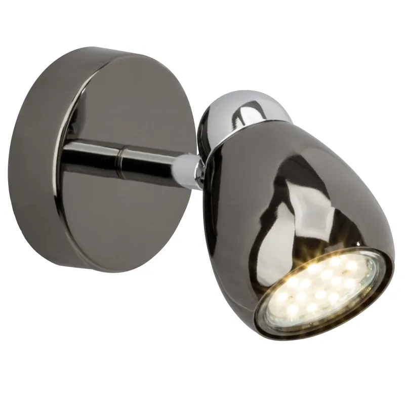 Expressversand Milano LED Wandspot chrom/schwarz chrom