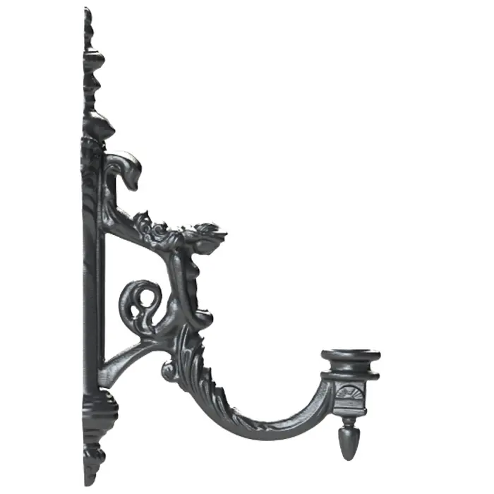 Top-Seller Jugendstil-Wandarm aus Aluminiumguss Prag M-L