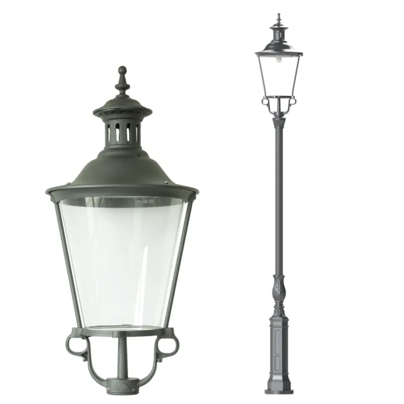 Bestpreis Straßenlaterne mit Rund-Laterne S2KL.862 (370–405 cm)