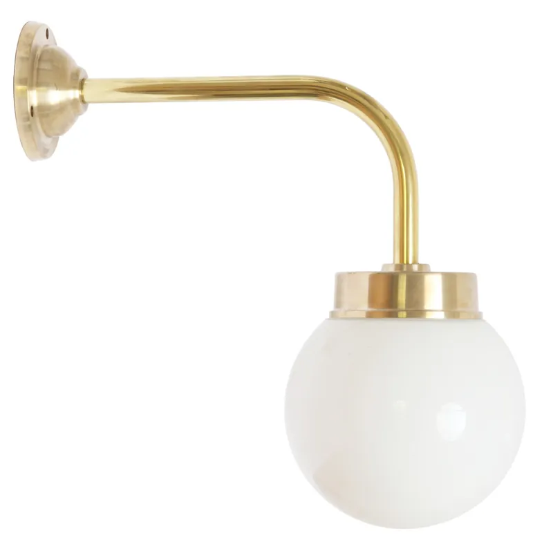 Preiswert Außenlampe aus Messing mit Glaskugel 38-90 ORBR