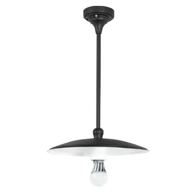 Schlichte Landhausstil-Deckenlampe mit Tellerschirm Expressversand