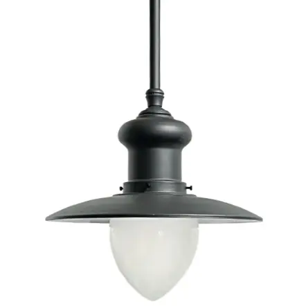 Außen-Deckenlampe im Fabrikstil mit Glaszylinder Neu