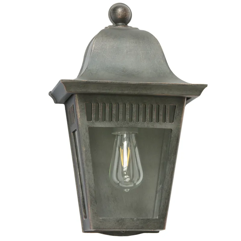 Elegante flache Wandleuchte aus Schmiedeeisen mit konkavem Zeltdach WL 3642 Top-Seller