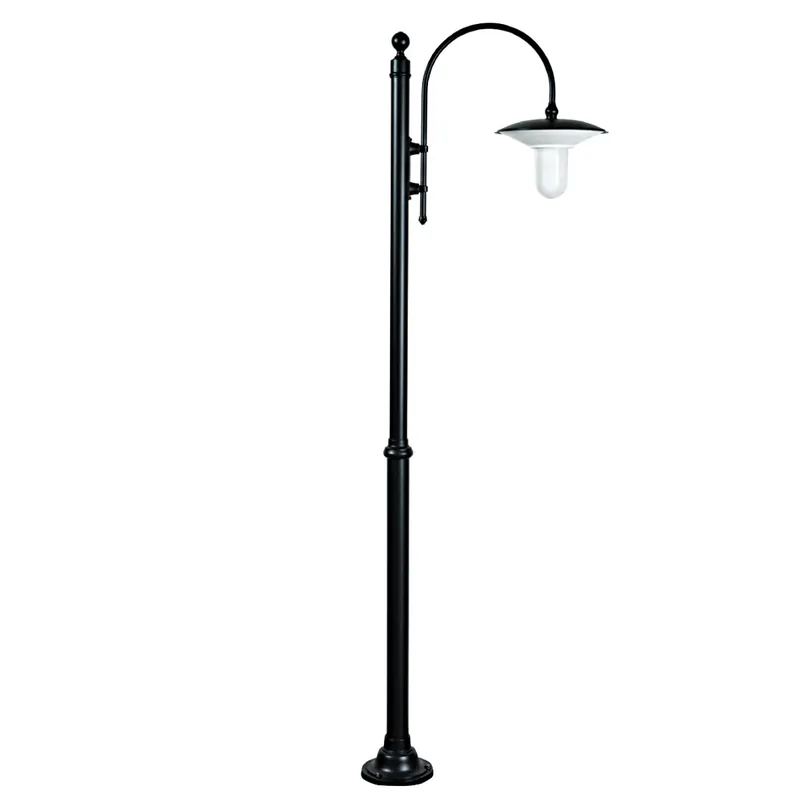 Schlichte Standleuchte mit Bogenarm-Ausleger, 249 cm Begrenztes Angebot