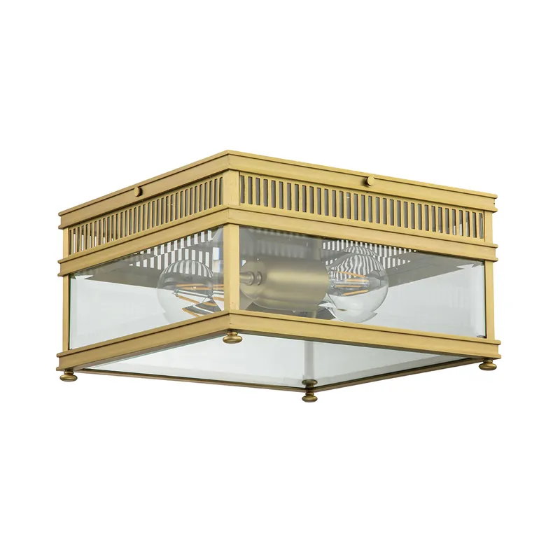 Top-Angebot Elegante Deckenleuchte aus Messing und Glas