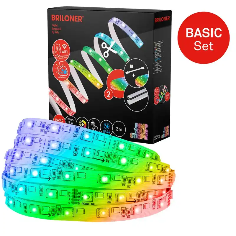 Top-Seller Pimp Your Stripe Starterset LED Strip 2m, IP44 Aussen, WiFi, RGB+W