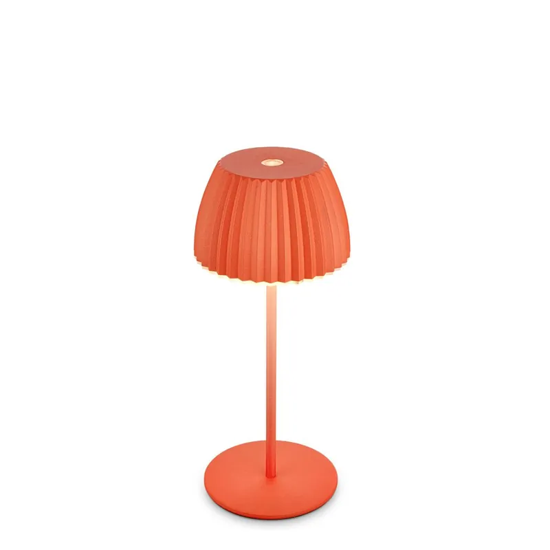 Akku-Tischleuchte Riffle Mini - 20 cm, 1,5W, 150lm, Kabellos, LED, Dimmbar, Touch, Orange Sofort Bestellen