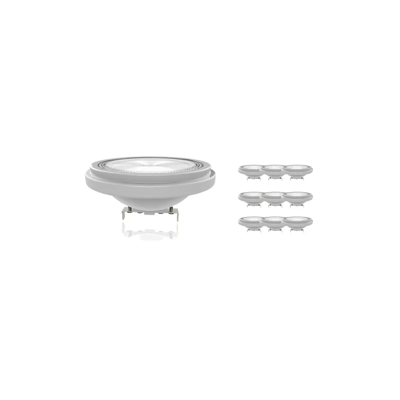 Mehrfachpackung 10x Noxion LED-Spot G53 AR111 11.7W 800lm 40D - 927 Extra Warmweiß | Höchste Farbwiedergabe - Dimmbar - Ersatz für 75W Top-Seller
