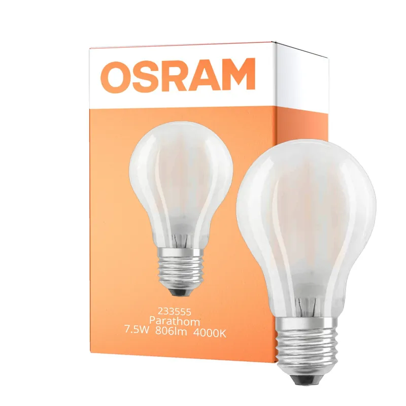 Osram Parathom Retrofit Classic LED E27 Birne Matt 7.5W 806lm - 840 Kaltweiß | Dimmbar - Ersatz für 60W Saisonangebot