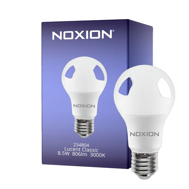 Top-Angebot Noxion Lucent Classic LED E27 Birne Matt 8.5W 806lm - 830 Warmweiß | Ersatz für 60W