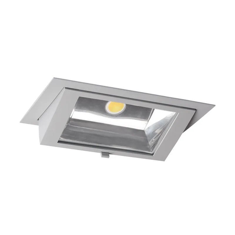 Aktuell LED Downlight Wallwasher Wally Maxi Grau 46W 6400lm 70x75D - 840 Kaltweiß - 238x145mm