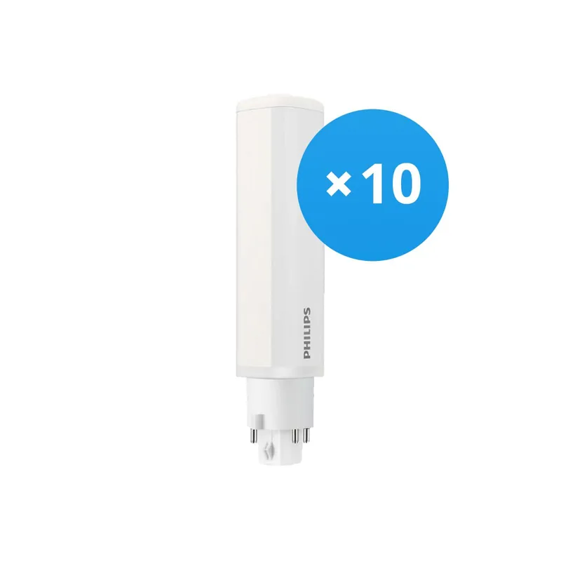 Online Kaufen Mehrfachpackung 10x Philips Corepro PL-C LED 6.5W 650lm - 830 Warmweiß | 4-Pins - Ersatz Für 18W