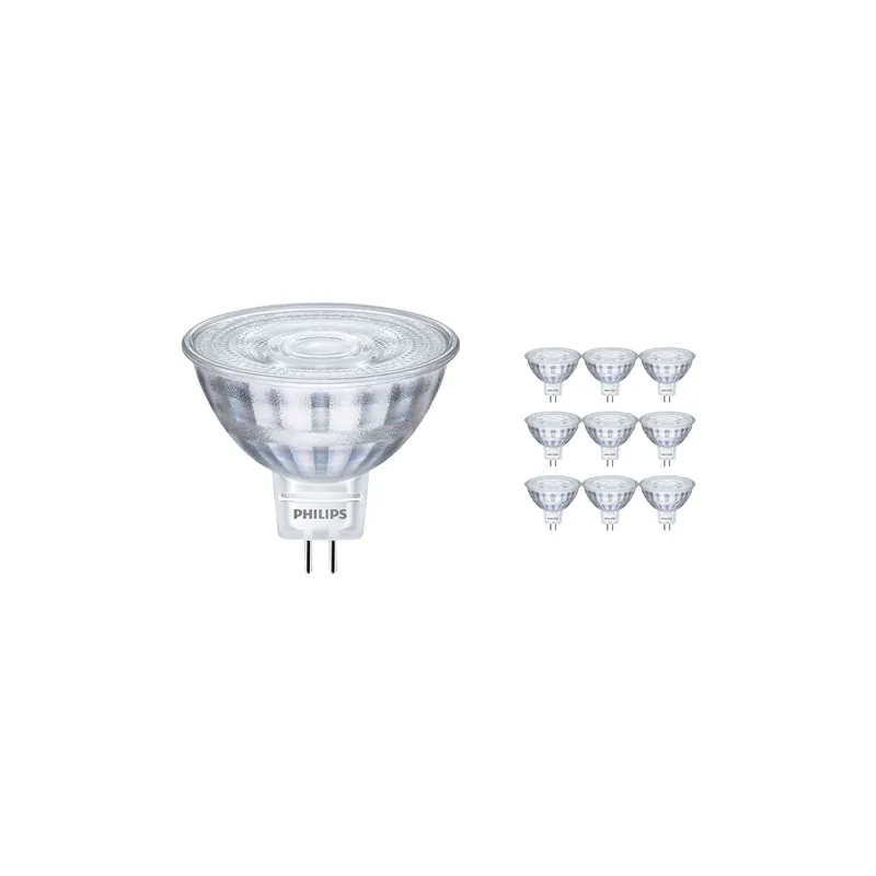 Aktuell Mehrfachpackung 10x Philips Corepro LED Spot GU5.3 MR16 5W 390lm 36D - 840 Kaltweiß | Ersatz für 35W