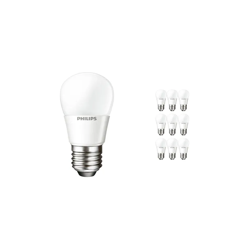 Mehrfachpackung 10x Philips Corepro LED Lustre E27 Kugel Matt 4W 250lm - 827 Extra Warmweiß | Ersatz für 25W Jetzt Kaufen