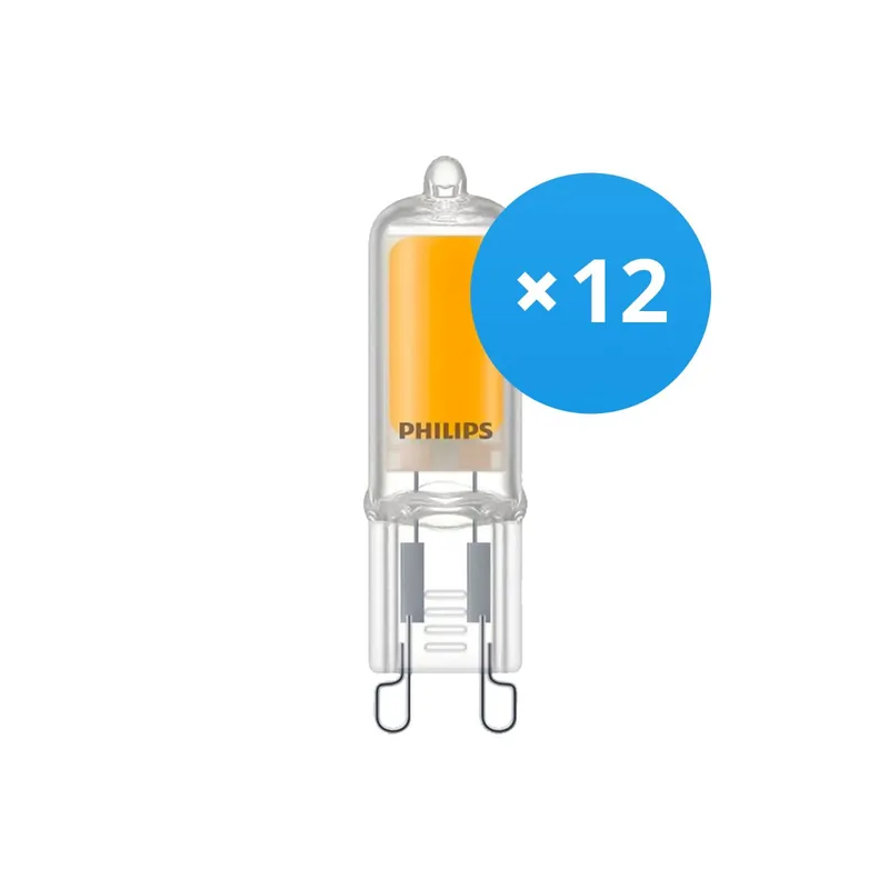Schneller Versand Mehrfachpackung 12x Philips Corepro LED Capsule G9 2W 220lm - 830 Warmweiß | Ersatz für 25W