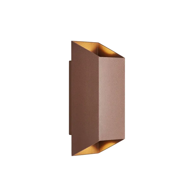 Sonderaktion Nordlux Nico Wandleuchte Aluminium Rostig Up & Down | IP54 - Geeignet für 2x GU10