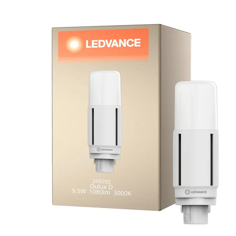 Sonderaktion Ledvance DULUX-D LED 9.5W - 830 Warmweiß | 2-Pins - Ersatz Für 26W