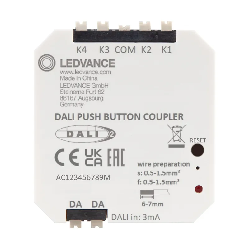 Neuheit Ledvance Dali-2 Push Button Coupler