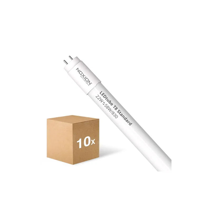 Mehrfachpackung 10x Noxion LED Röhre T8 Avant (EM/Mains) Standard Output 19W 2300lm - 830 Warmweiß | 150cm - Ersatz Für 58W Nur Heute