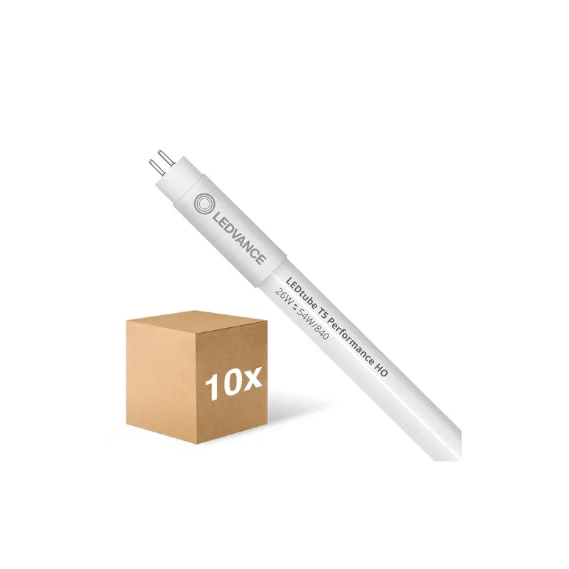 Mehrfachpackung 10x Ledvance LED Röhre T5 Performance (HF) High Output 26W 4000lm - 840 Kaltweiß | 145cm - Ersatz Für 49W Kracherpreis
