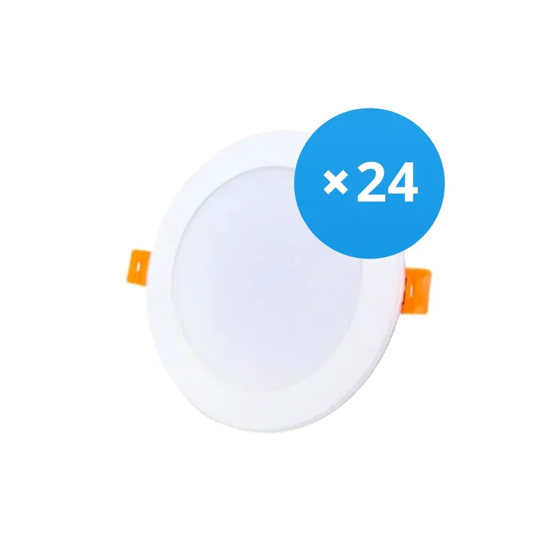 Kracherpreis Mehrfachpackung 24x Bright Choice LED Downlight 12W 1080lm 120D - 840 Kaltweiß | Ausschnitt 115mm - Ersatz Für 1x18W