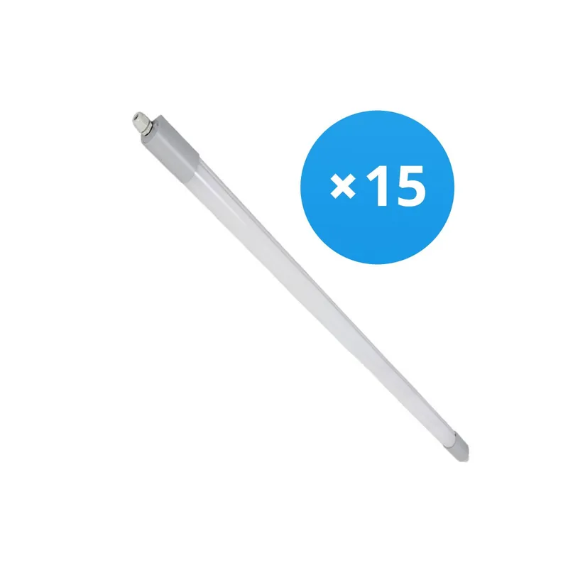 Kracherpreis Bulk 15x Energetic LED Feuchtraumleuchte 50W 6000lm - 840 Kaltweiß | 150cm