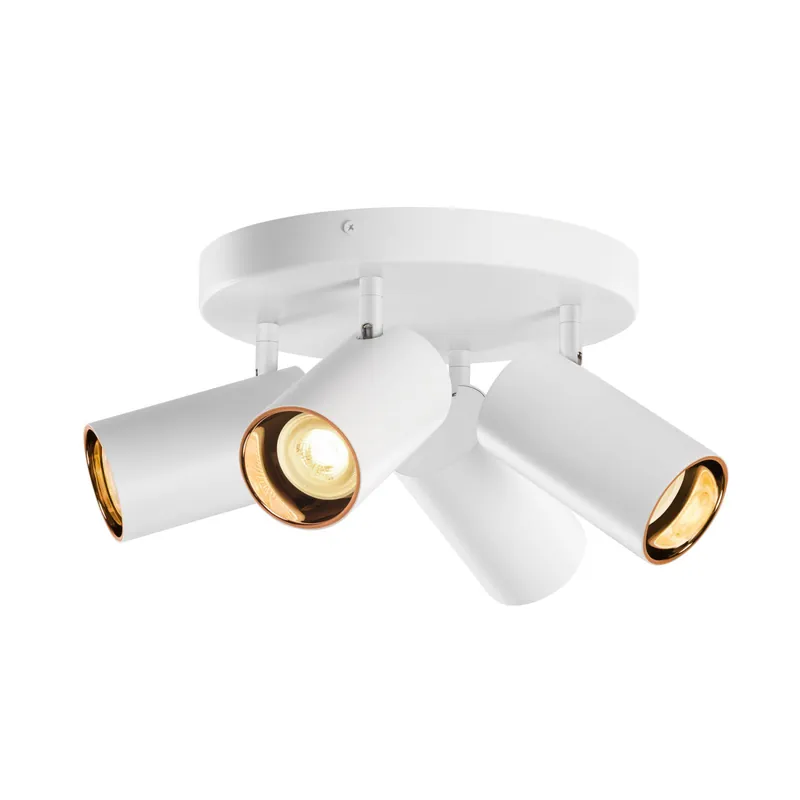 Asto Tube Decke Spot Aluminium Weiß | 4x GU10 Max. 10W - Dimmbar Top-Preis
