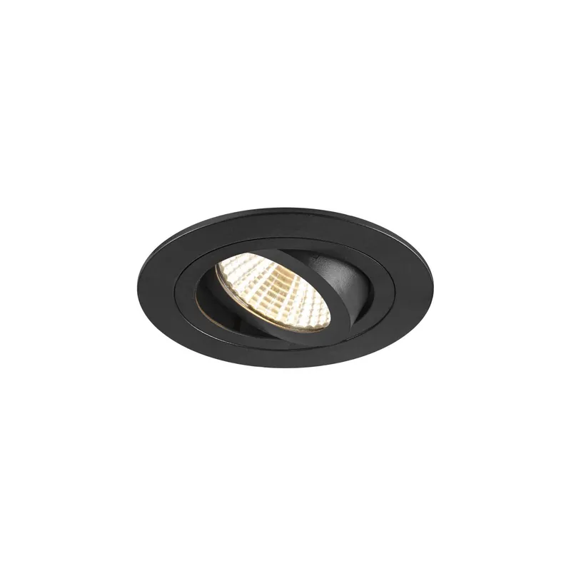 SLV New Tria 75 Spot Aluminium Schwarz Rund 8.3W 750lm 38D - 930 Warmweiß | Ausschnitt 75mm - Höchste Farbwiedergabe - Dimmbar Angebot