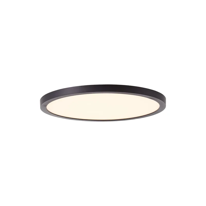 Brilliant Tuco Deckenleuchte Plastik Schwarz Weiß 16W 2100lm - 827 Extra Warmweiß | 250mm Preiswert