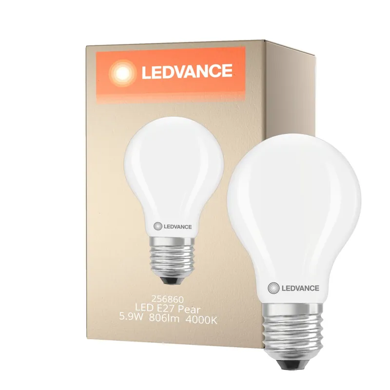 Ledvance Classic LED E27 Birne Matt 5.9W 806lm - 840 Kaltweiß| Ersatz Für 60W Saisonangebot