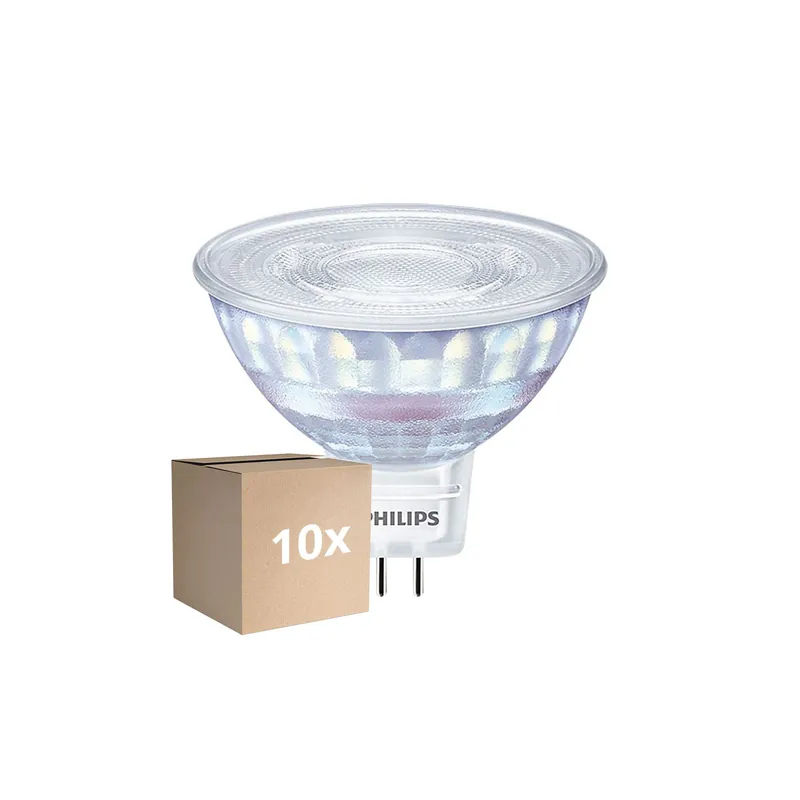 Mehrfachpackung 10x Philips Master LED Spot GU5.3 MR16 7.5W 621lm 36D - 922-927 Dim To Warm | Höchste Farbwiedergabe - Dimmbar - Ersatz Für 50W Zertifiziert