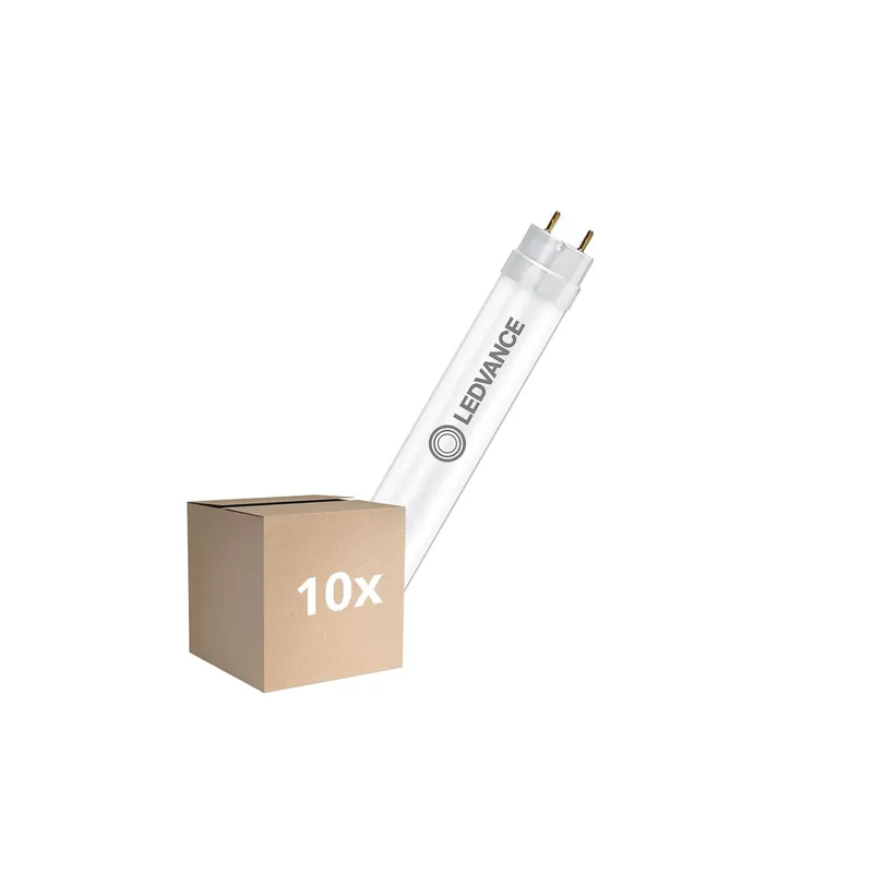 Mehrfachpackung 10x Ledvance LED Röhre T8 Superior (EM/Mains) Ultra Efficiency 16.7/22.1W 3100/4100lm - 840 Kaltweiß | 150cm - Lumen Schalter - Ersatz Für 58W Schneller Versand