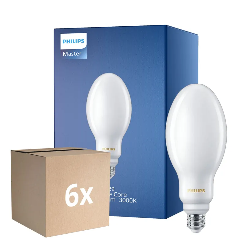 Neue Ware Mehrfachpackung 6x Philips LED TrueForce Core HPL E27 24.5W 4000lm - 830 Warmweiß | Ersatz Für 125W