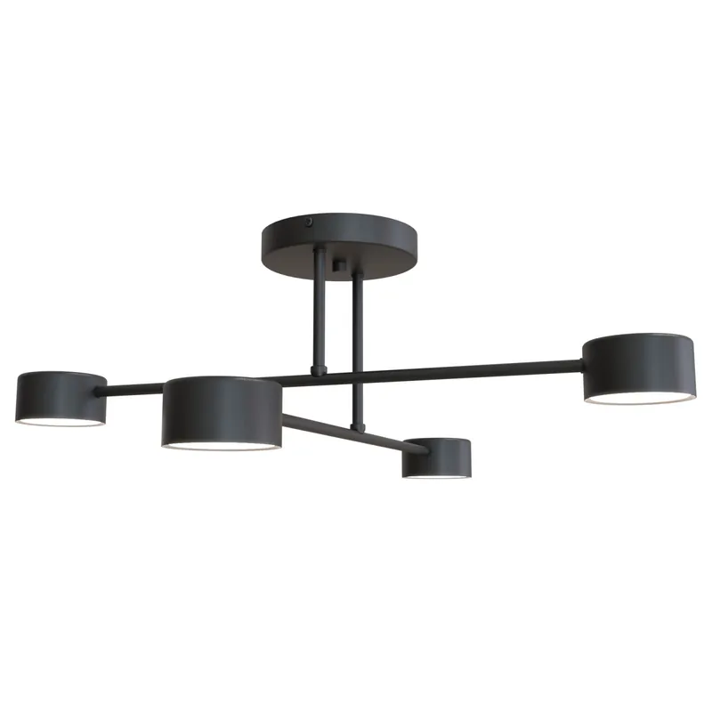 Emibig Deckenleuchte Halo Stahl Schwarz | Geeignet für 4x GX53 - Max 8W Angebot