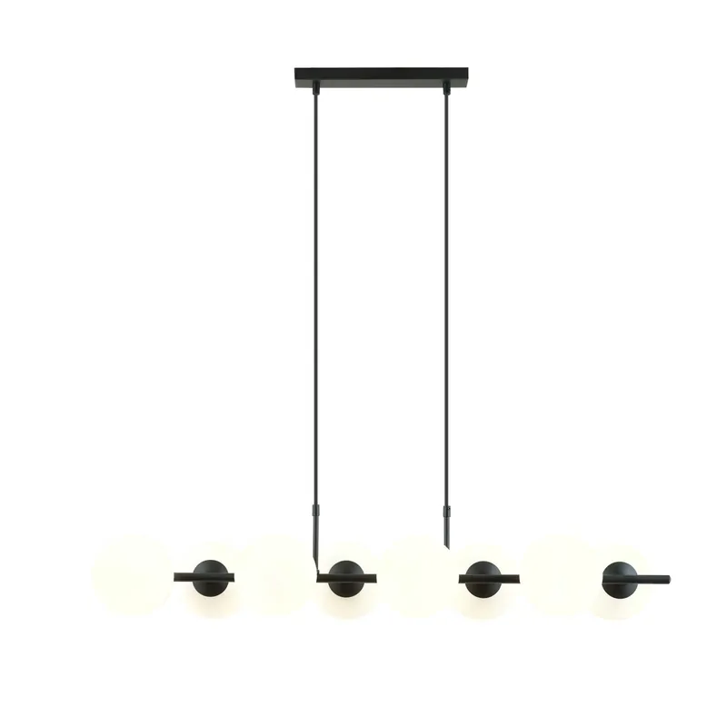 Bestpreis Emibig Pendelleuchte Rory Stahl Schwarz | Geeignet für 8x E14 - Max 10W
