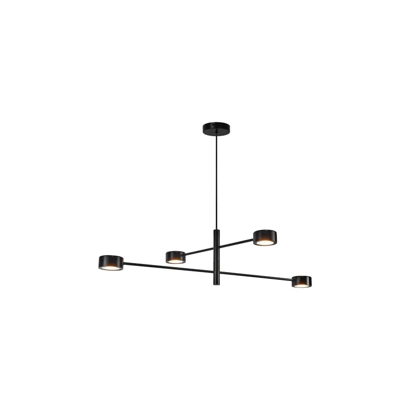 Nordlux Pendelleuchte Clyde Metall Schwarz 16W 1180lm - 827 Extra Warmweiß | IP20 - 3-Stufen Dimmbar Online Kaufen