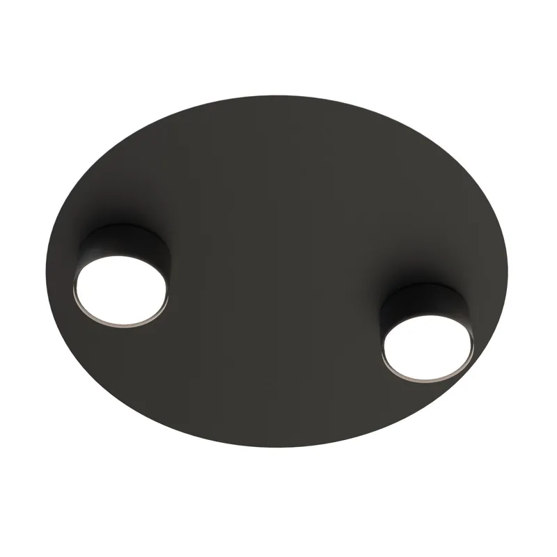 Emibig Deckenleuchte Bolx Stahl Schwarz | Geeignet für 2x GX53 - Max 12W Neuheit